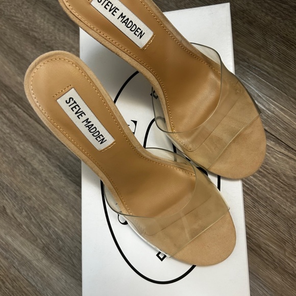 Steve Madden Erin clear heels mules - Picture 4 of 6